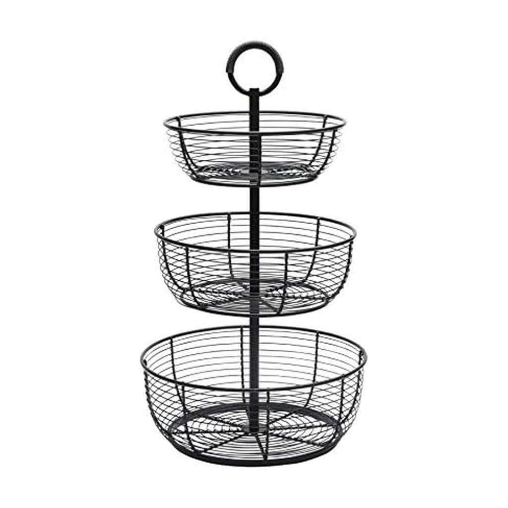 3-Tier Metal Floor Standing Fruit Storage Basket T368