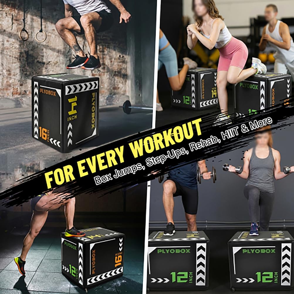 3-in-1 Soft Foam Plyometric Jump Box K458