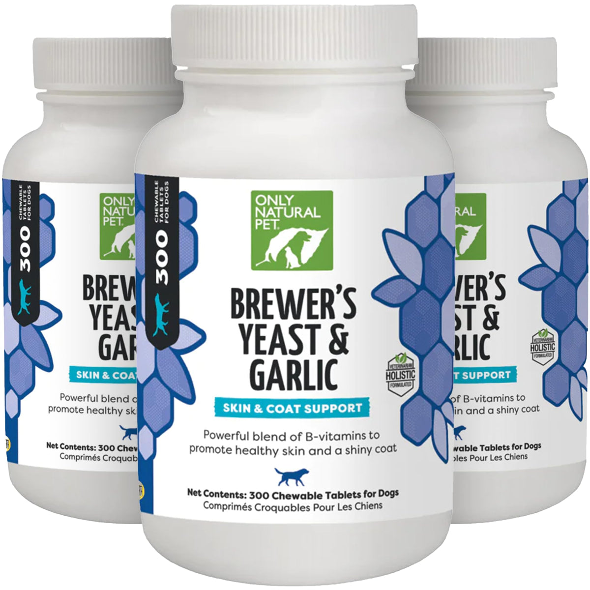 Brewer's Yeast & Garlic Chewables 300 Count Tablet 3 Pack U487