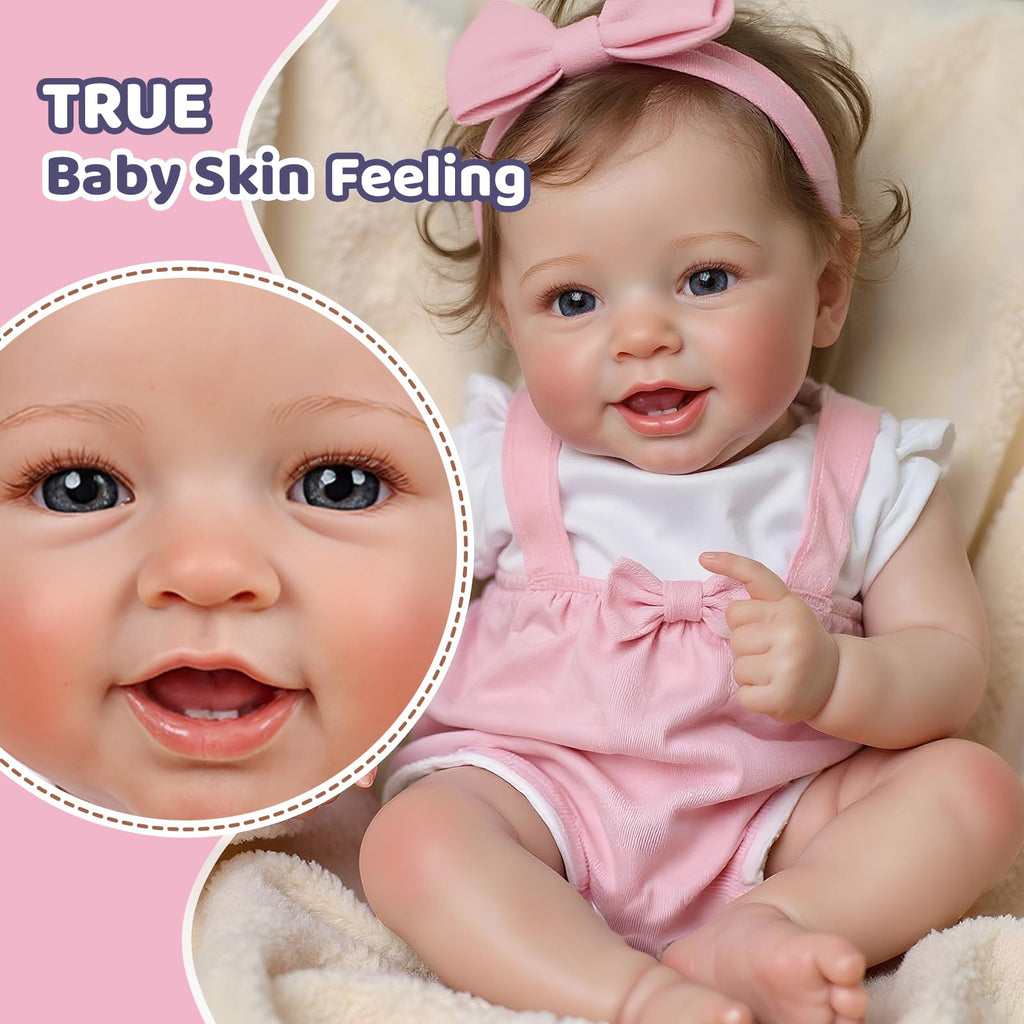 20 Inch Reborn Baby Dolls Girl with Rooted Hair B275