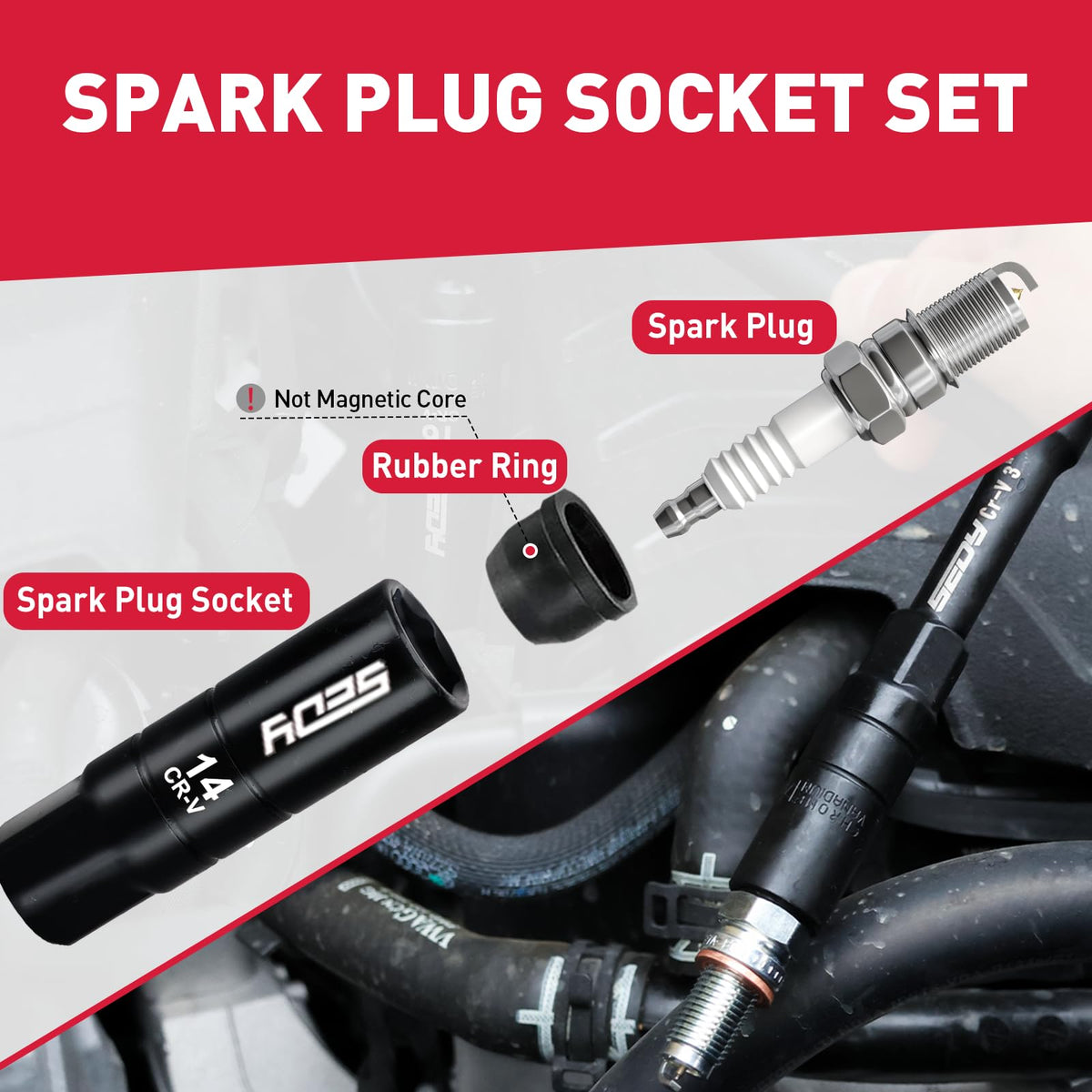 96-Piece 3/8" Drive Impact Socket Wrench and Bit Set, SAE & Metric, Cr-V Standard & Deep Sockets V220400