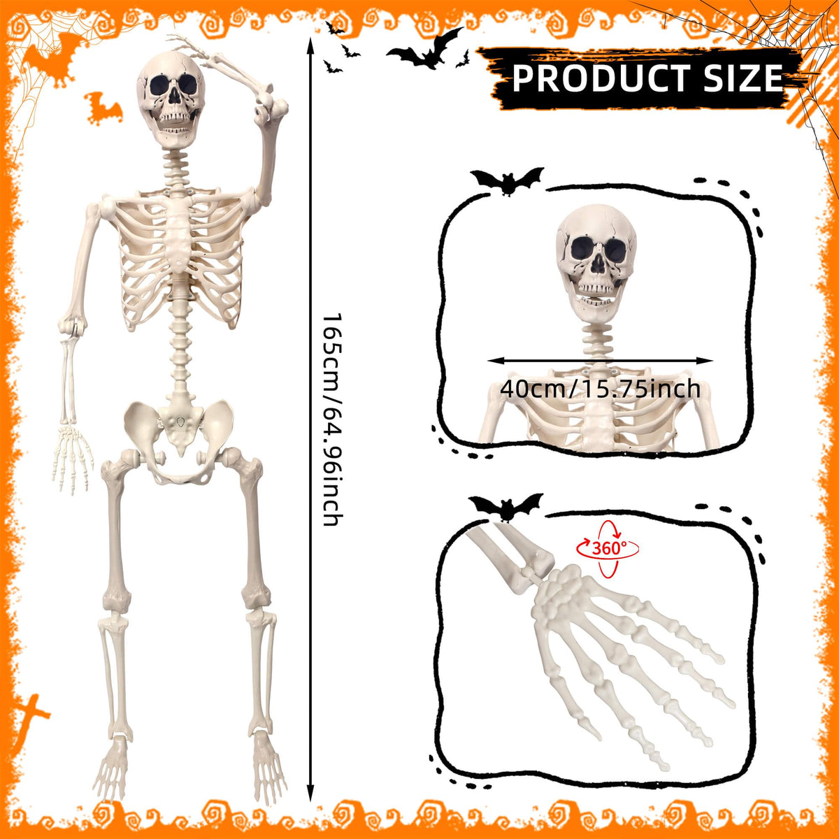 5.4Ft Movable Joints Plastic Skeleton R578796