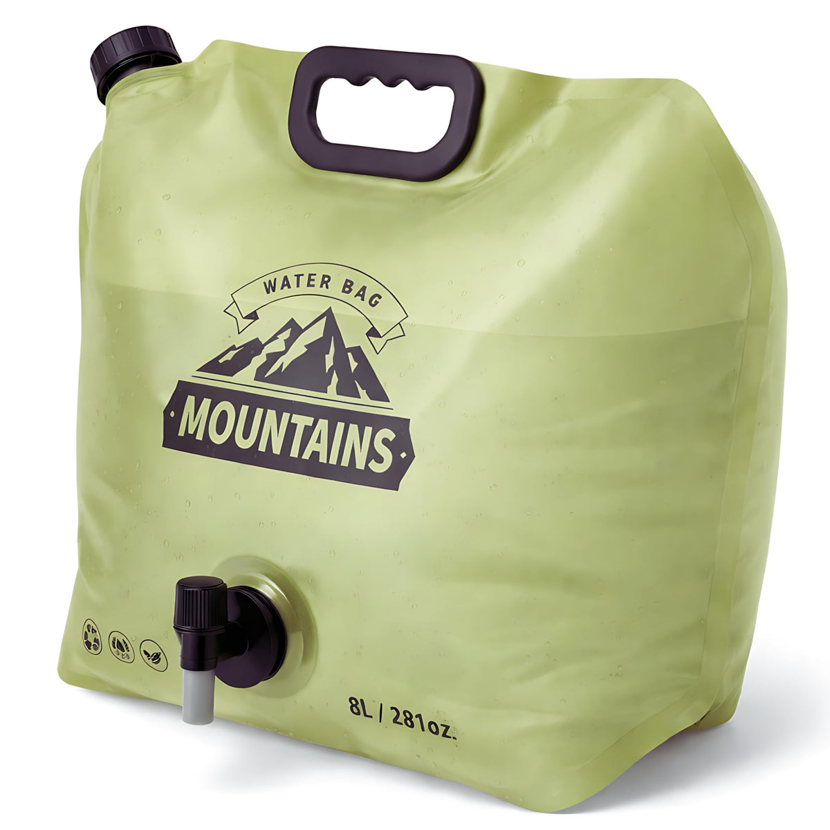 2 Gallon Collapsible Water Container with Spout W807966
