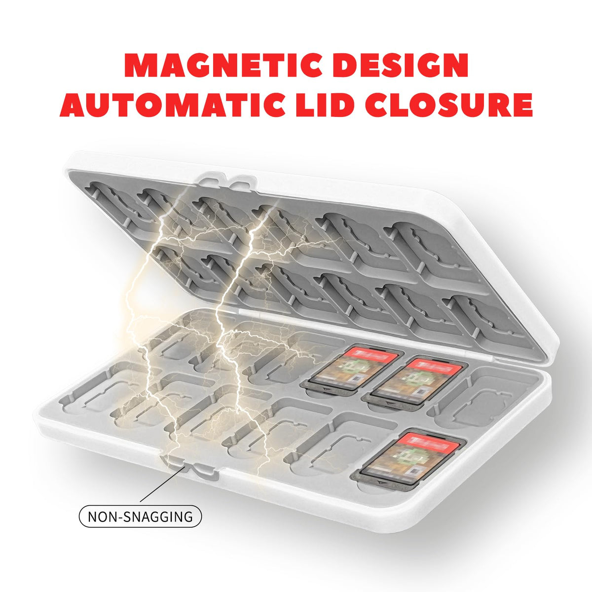 Switch Game Card Case Holds 24 Game Cards & 24 MicroSD H2560