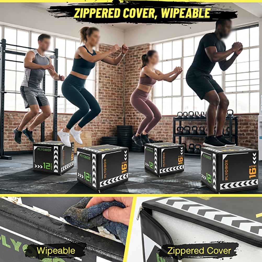 3-in-1 Soft Foam Plyometric Jump Box K458