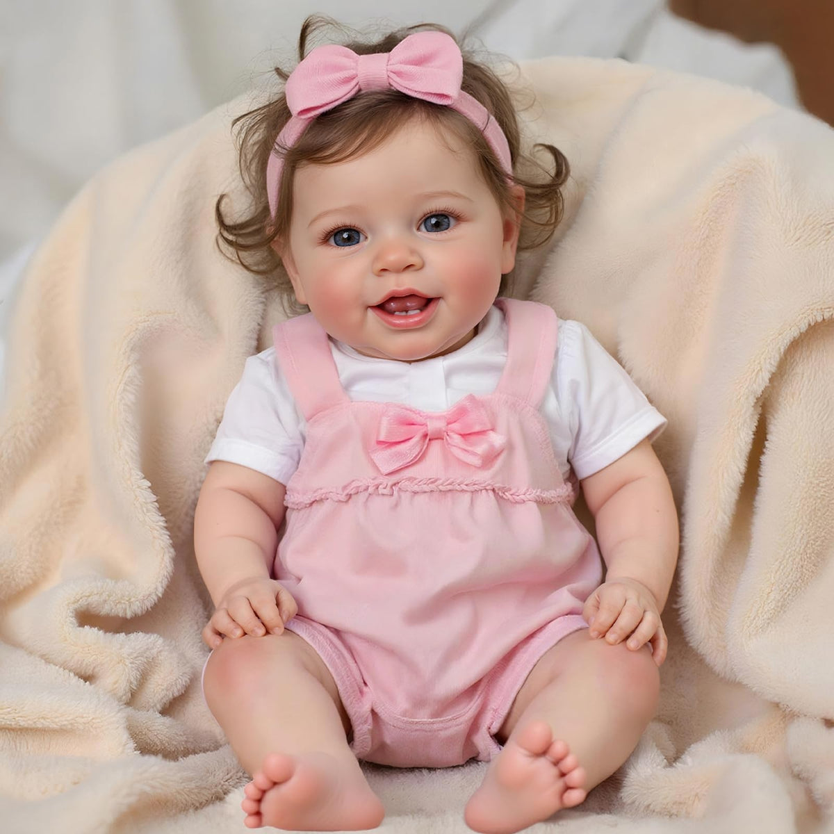20 Inch Reborn Baby Dolls Girl with Rooted Hair B275