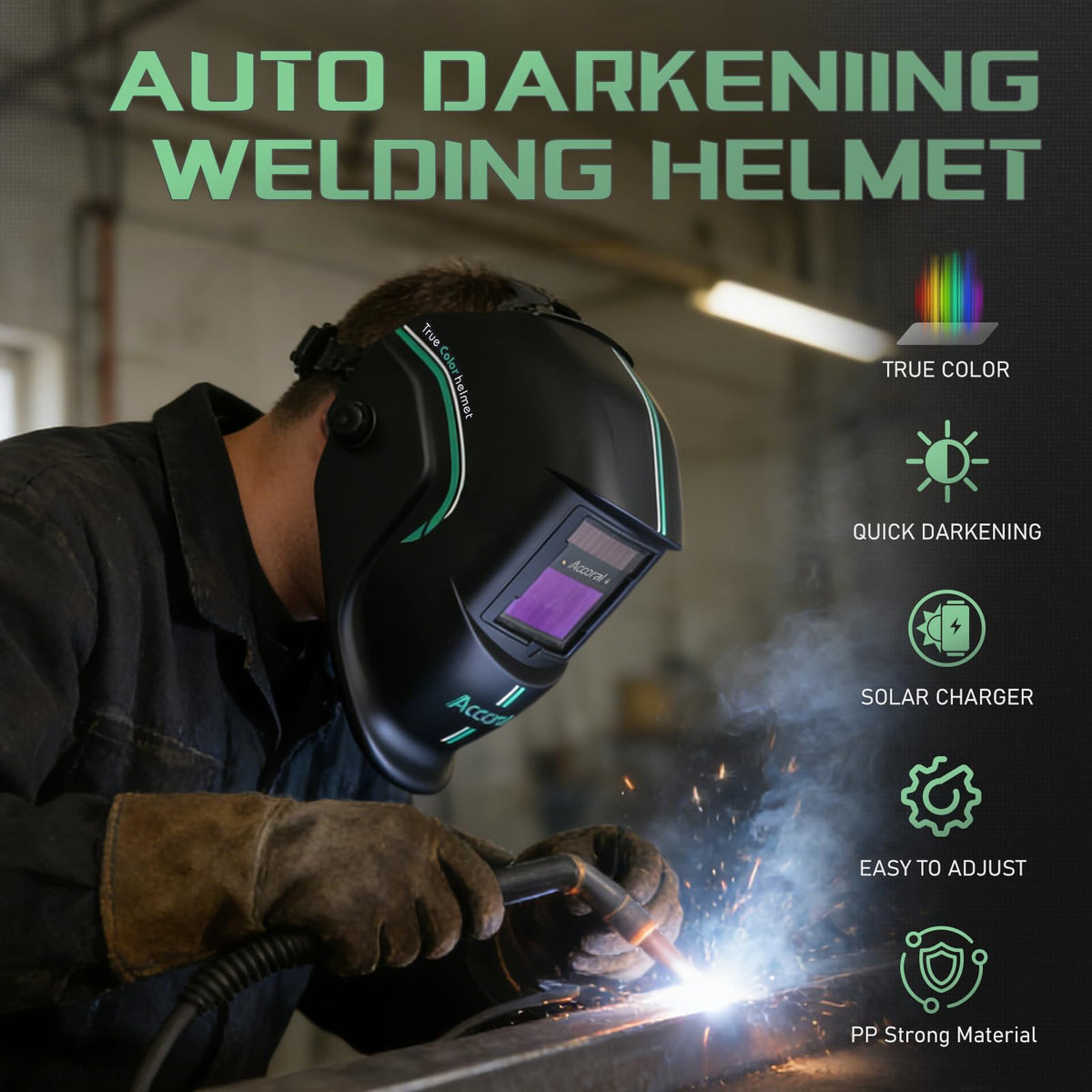 Auto-Darkening Welding Helmet Q5256