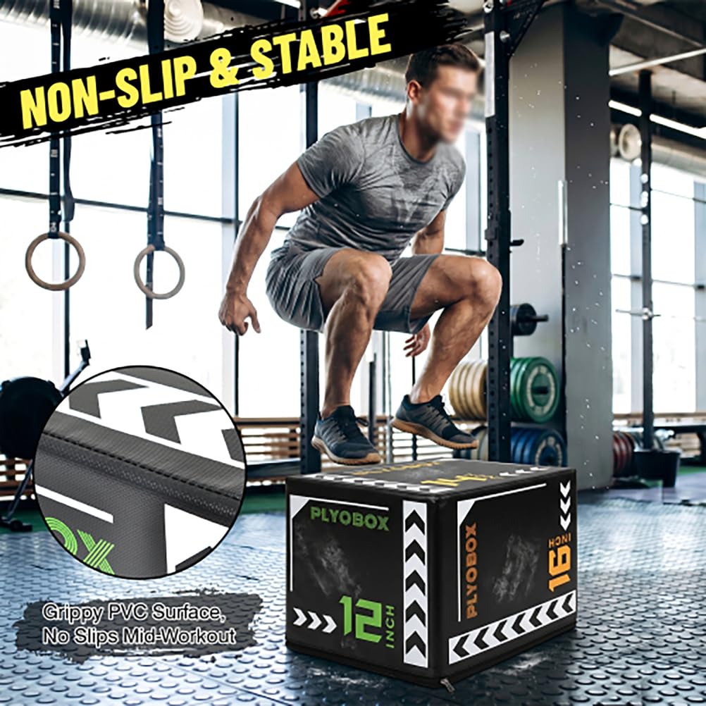 3-in-1 Soft Foam Plyometric Jump Box K458