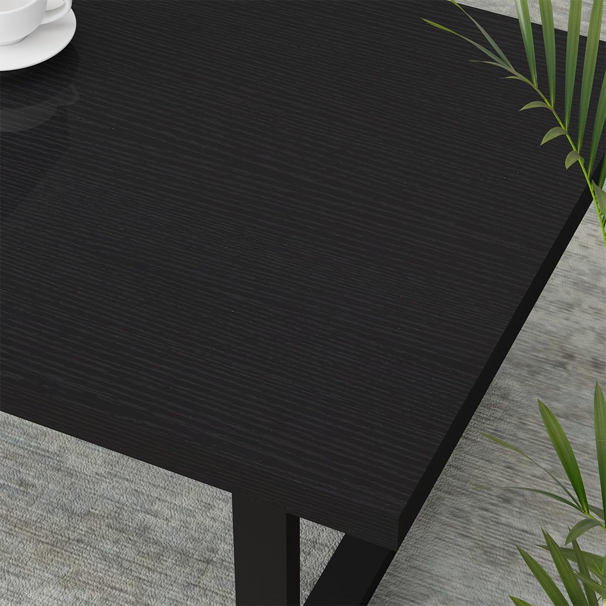Black Wood Coffee Table Y87360