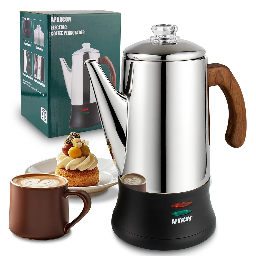 Electric Stainless Steel Coffee Percolator 8 Cup L929431