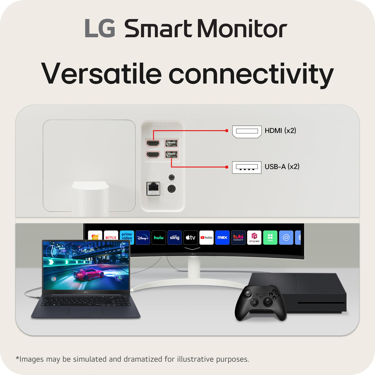 34-inch QHD Curved UltraWide Smart Monitor with Built-in Speaker C963