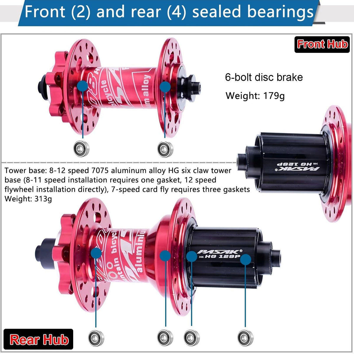 20 Inch MTB Wheelset HG 7-12 Speed Disc Brake Mountain Bike Wheel V28416
