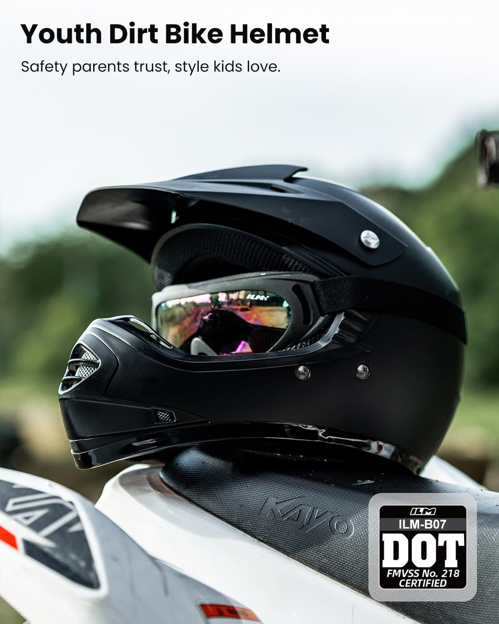 Kids Full-Face Dirt Bike Helmet U9541