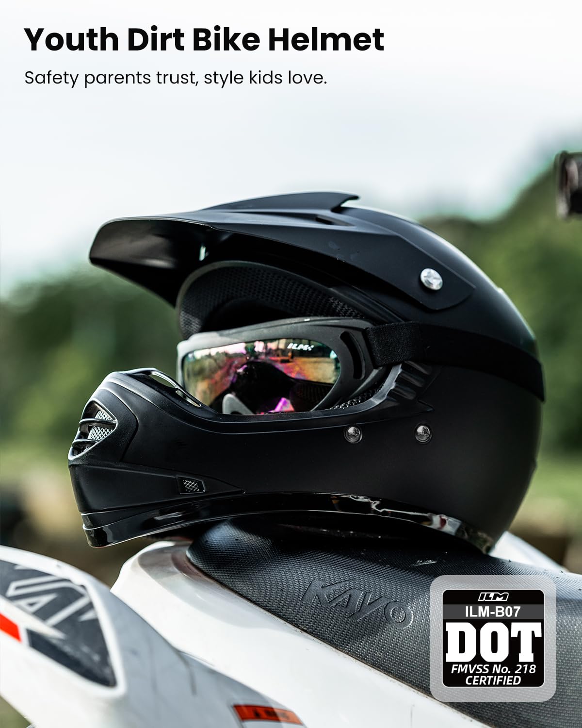Kids Full-Face Dirt Bike Helmet U9541