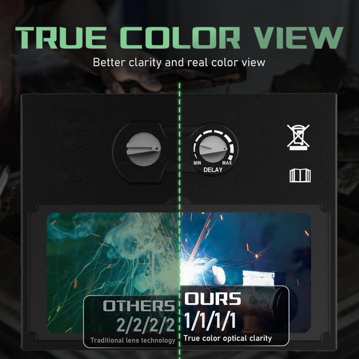 Auto-Darkening Welding Helmet Q5256