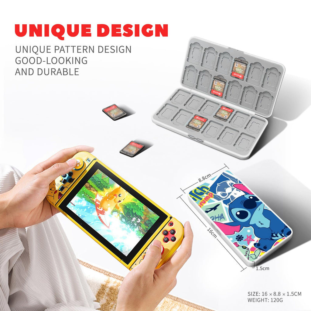 Switch Game Card Case Holds 24 Game Cards & 24 MicroSD H2560