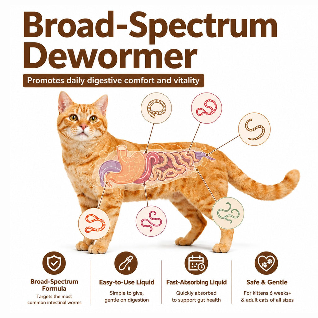 Cat Dewormer Liquid Broad Spectrum Treatment 120ml R5021