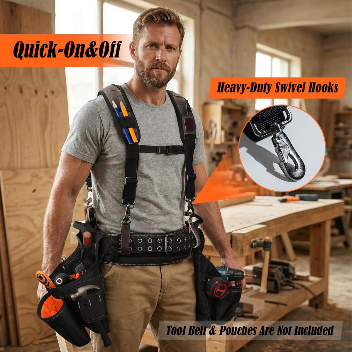 Canvas Tool Belt Suspenders J343249
