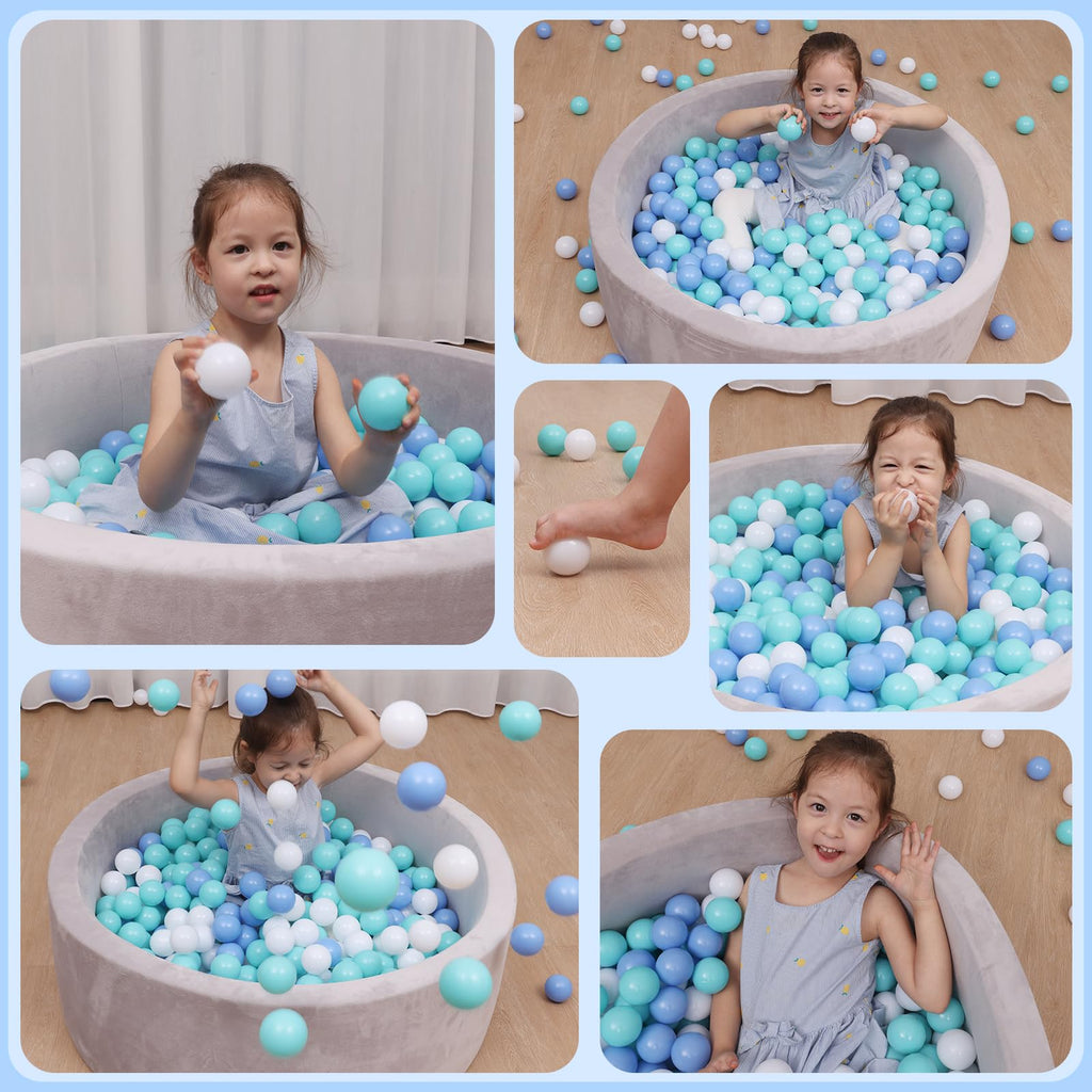 BPA Free Crush Proof Plastic Ball Pit Balls 2.15 Inch S145