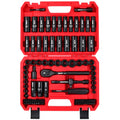 96-Piece 3/8" Drive Impact Socket Wrench and Bit Set, SAE & Metric, Cr-V Standard & Deep Sockets V220400