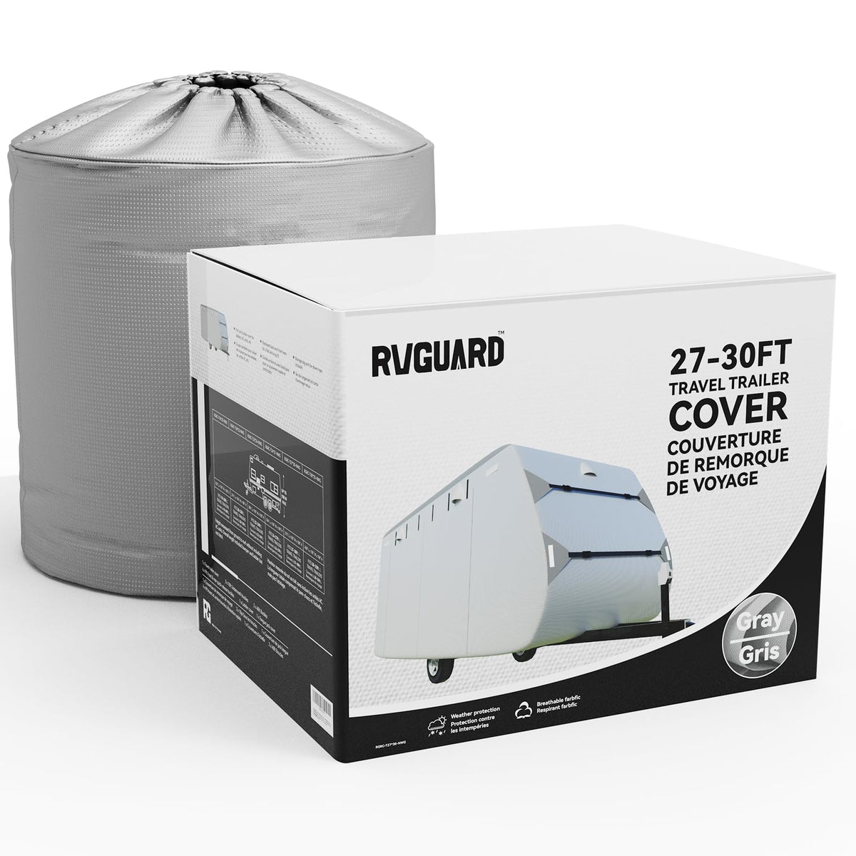 Grey 27'-30' RV Travel Trailer Cover C370