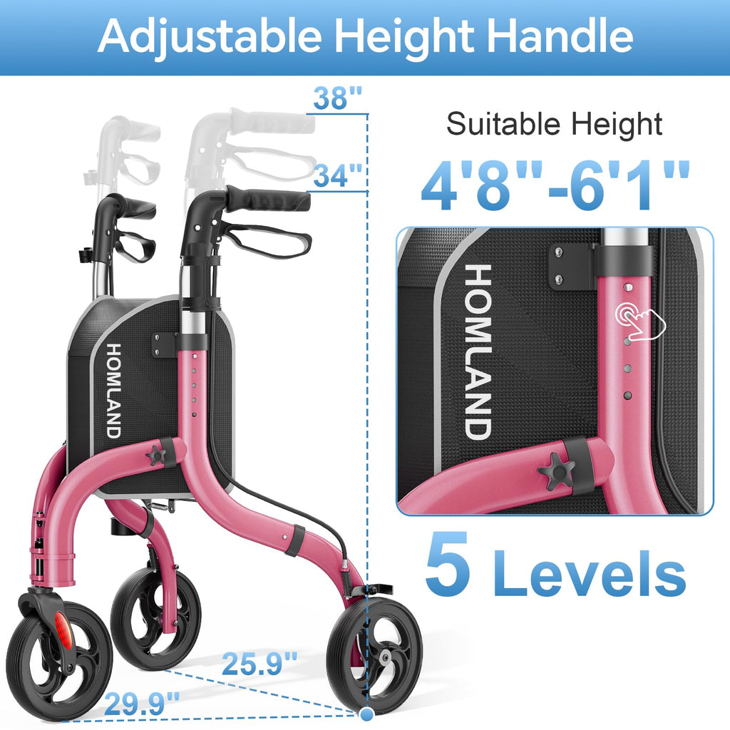 Foldable 3 Wheel Walkers Y415620