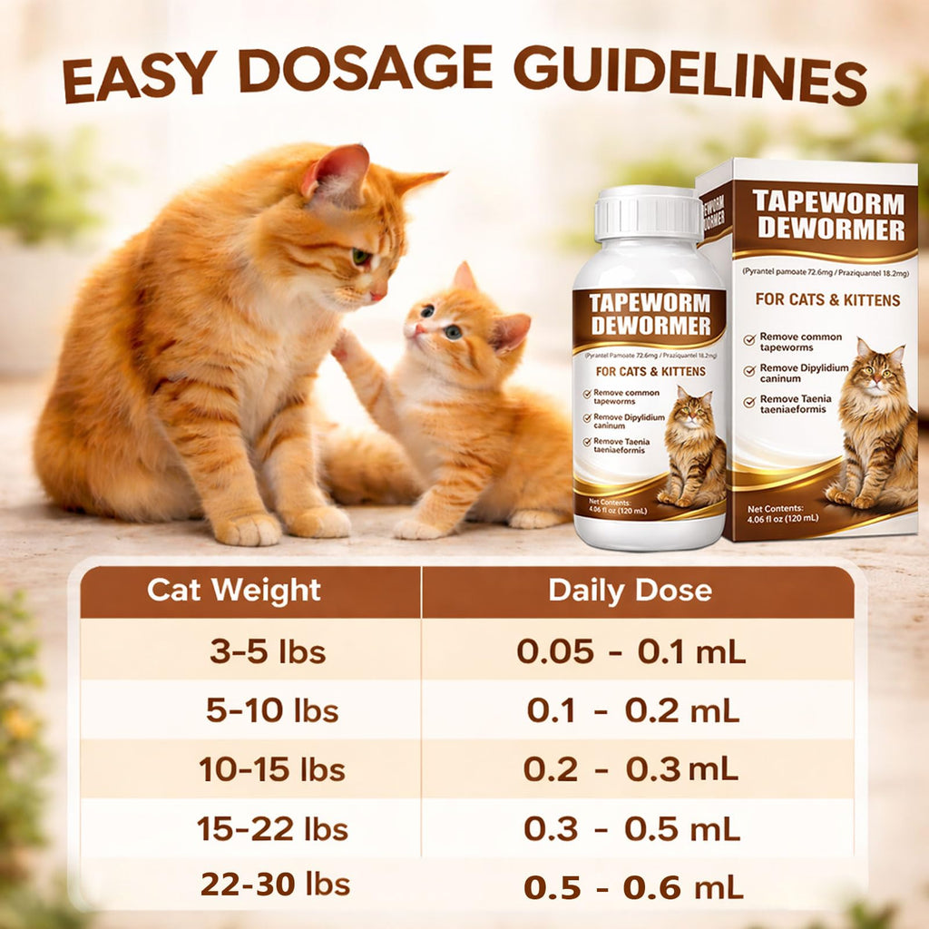 Cat Dewormer Liquid Broad Spectrum Treatment 120ml R5021