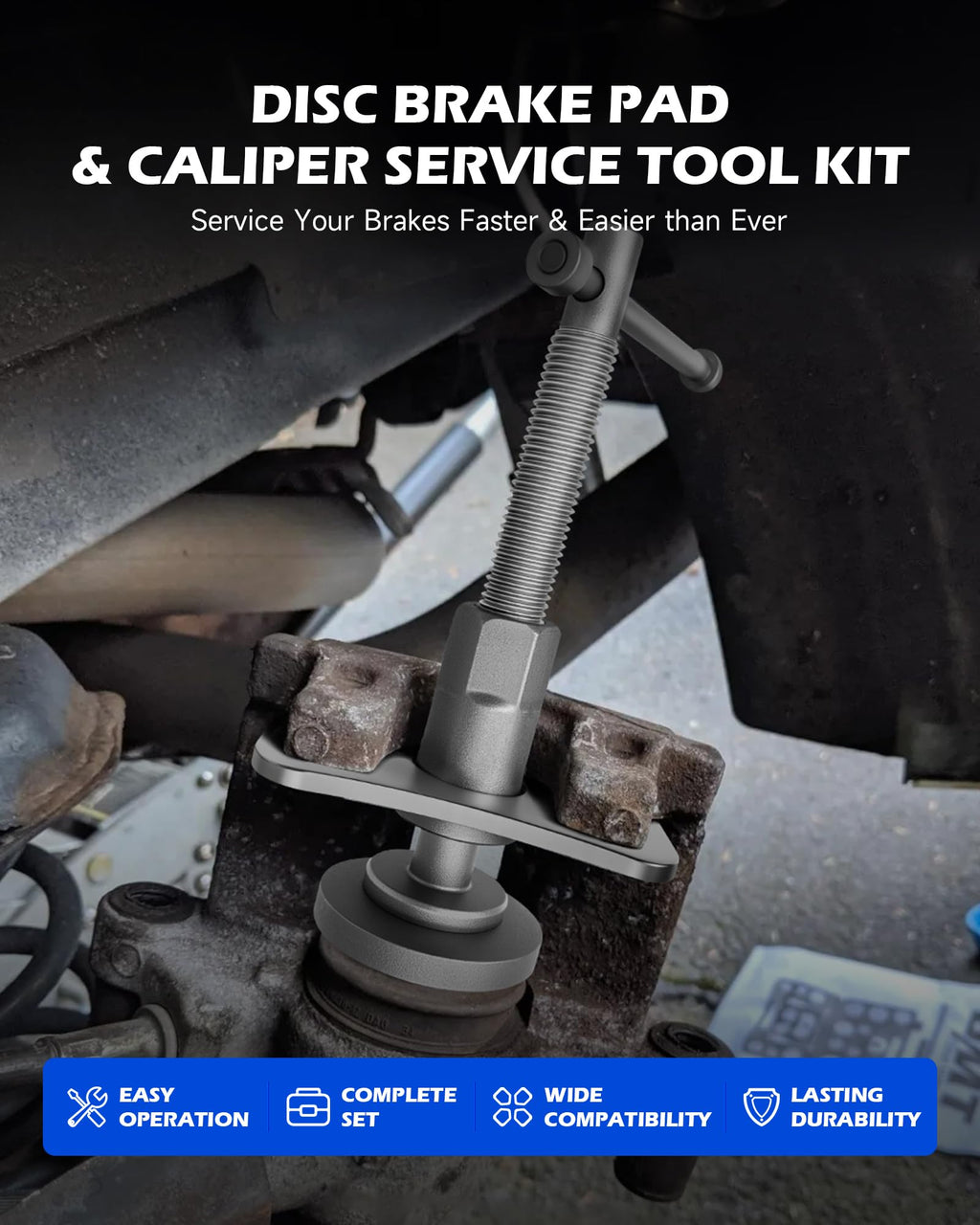 24pc Brake Caliper Compression Tool with Adapters & Hangers U5565