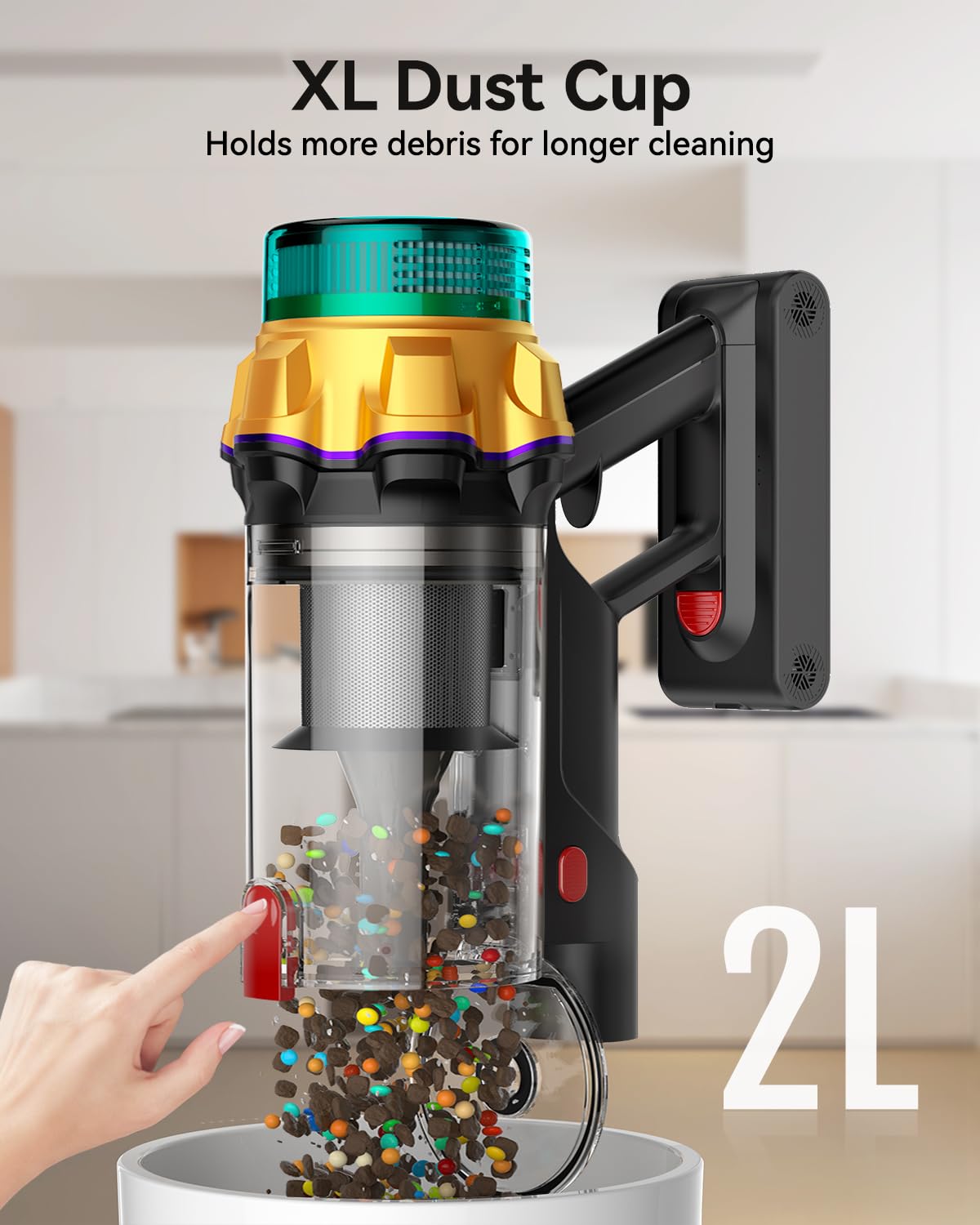 Cordless Stick Vacuum Cleaner 650W 60KPA L6865