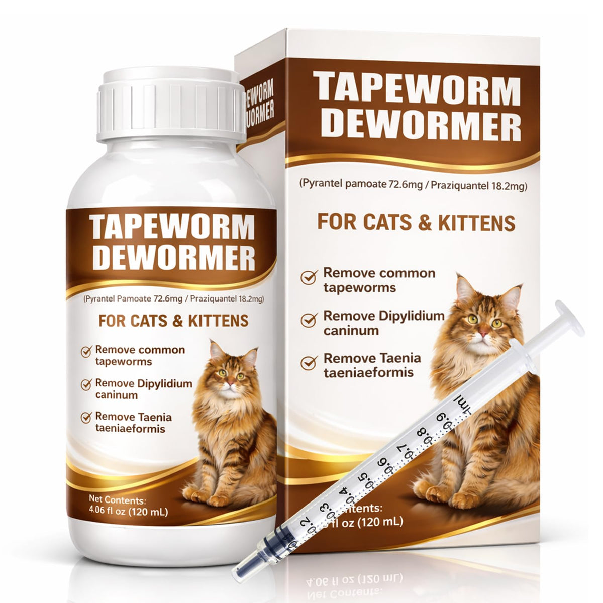 Cat Dewormer Liquid Broad Spectrum Treatment 120ml R5021