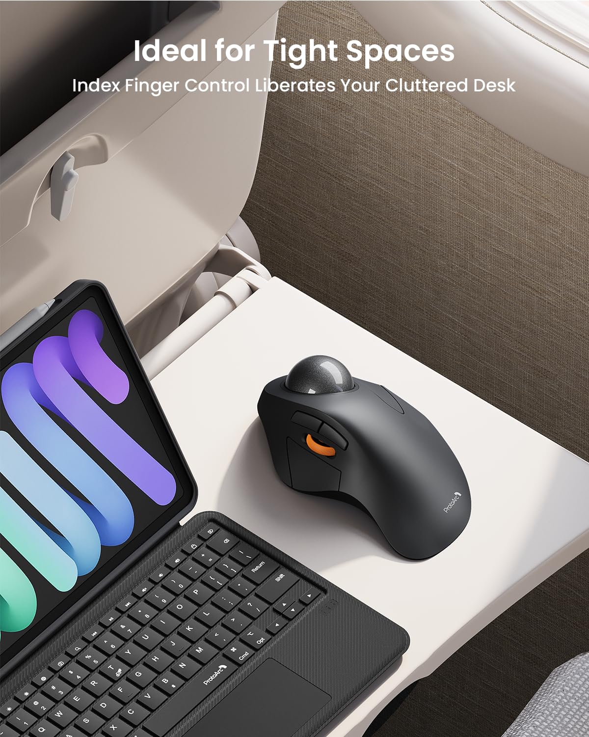 Wireless Bluetooth Trackball Mouse, Gray E260500