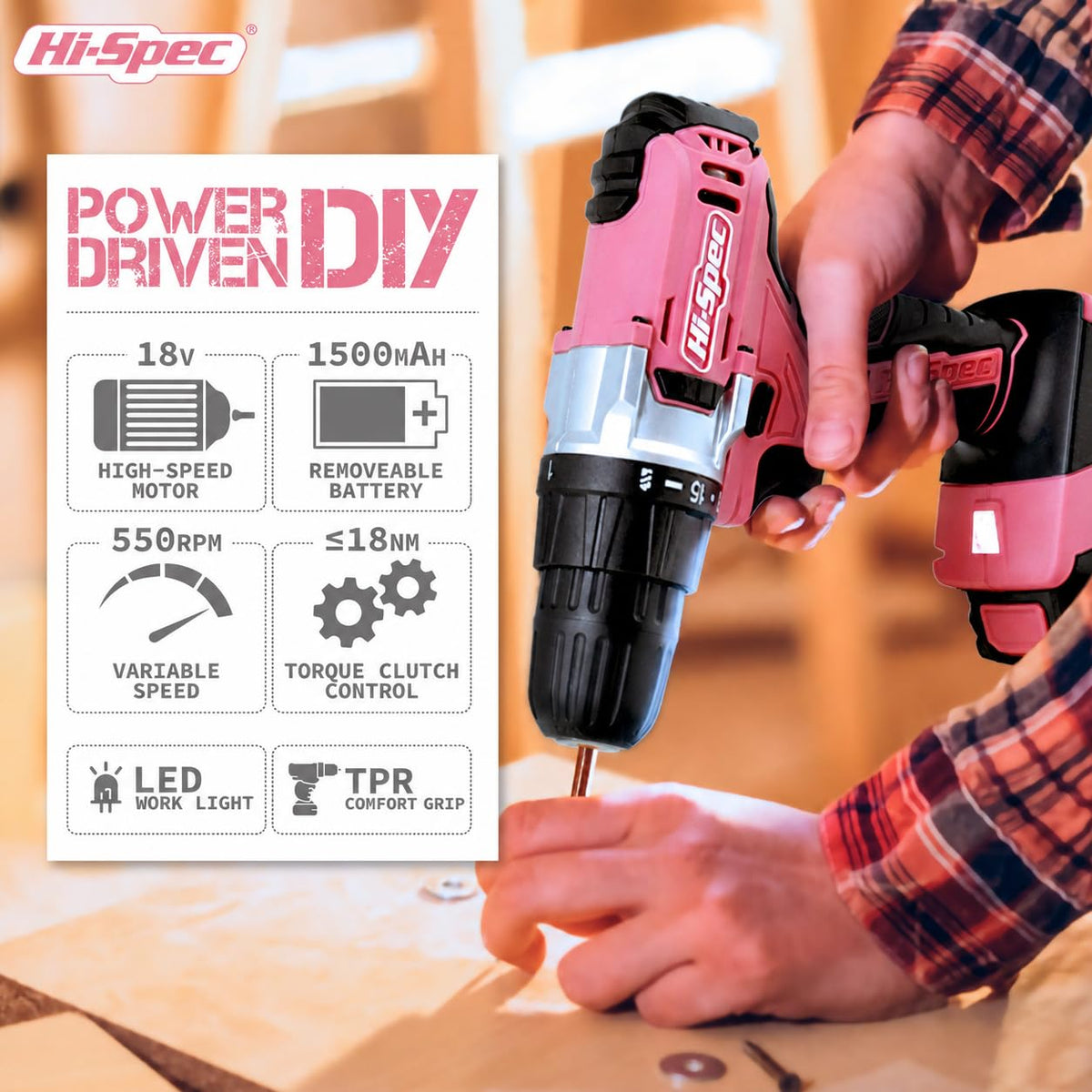 18V Cordless Drill Tool Set Z5715