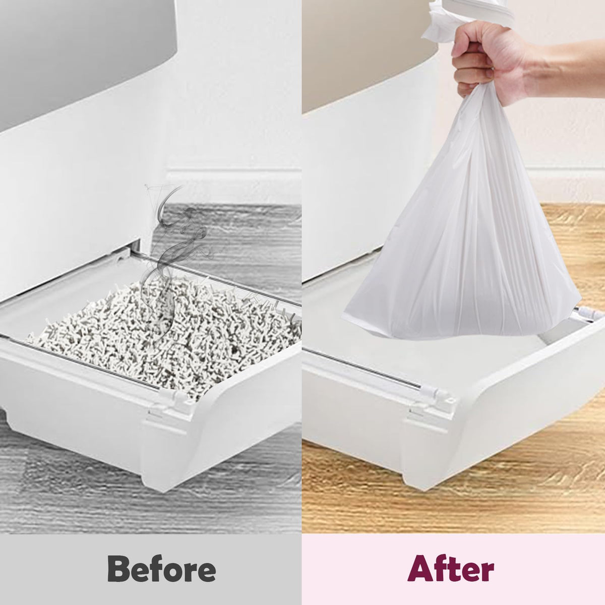 60pcs Cat Litter Box Liners D527926