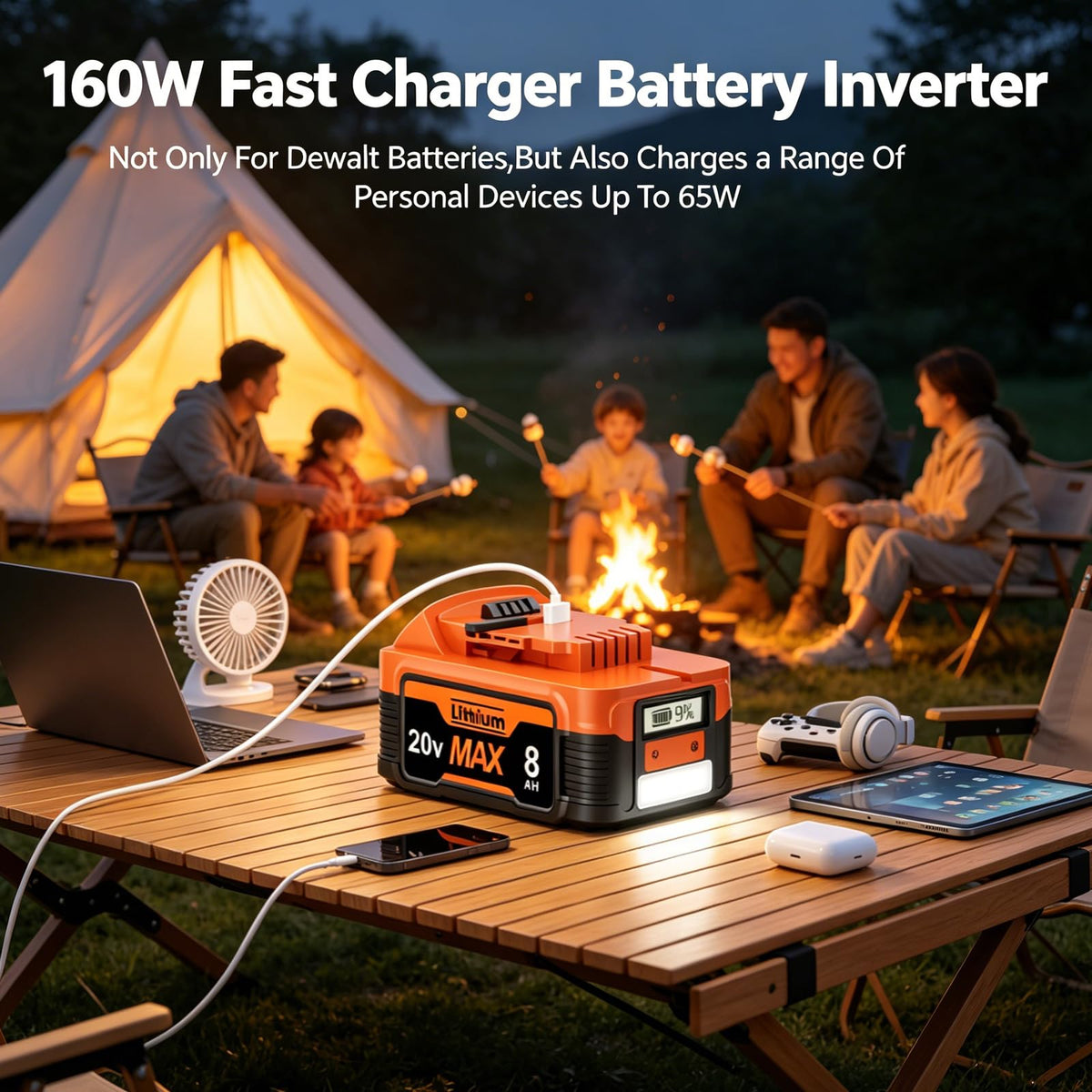 20V Lithium Battery with LCD Display T350