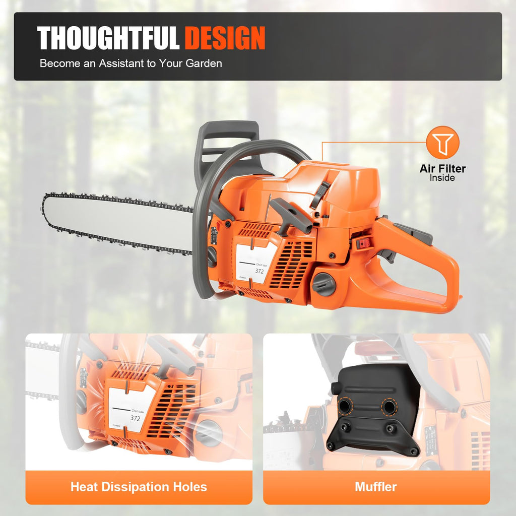 24 Inch 2-Stroke Gas Chainsaw F7645