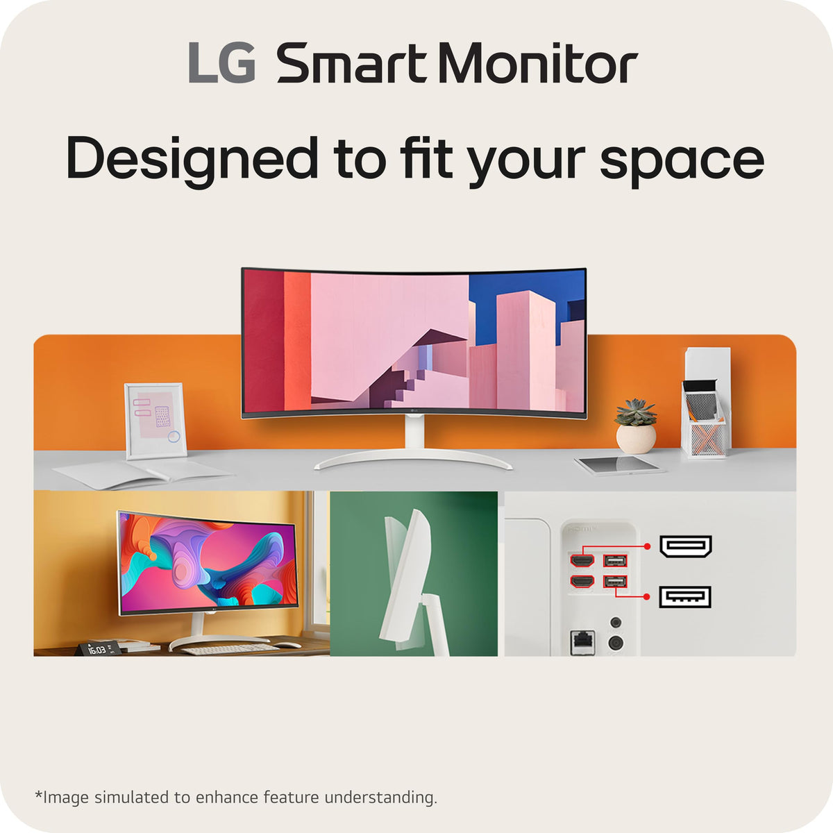 34-inch QHD Curved UltraWide Smart Monitor with Built-in Speaker C963