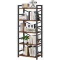5 Tier Wood and Metal Bookshelf G5938