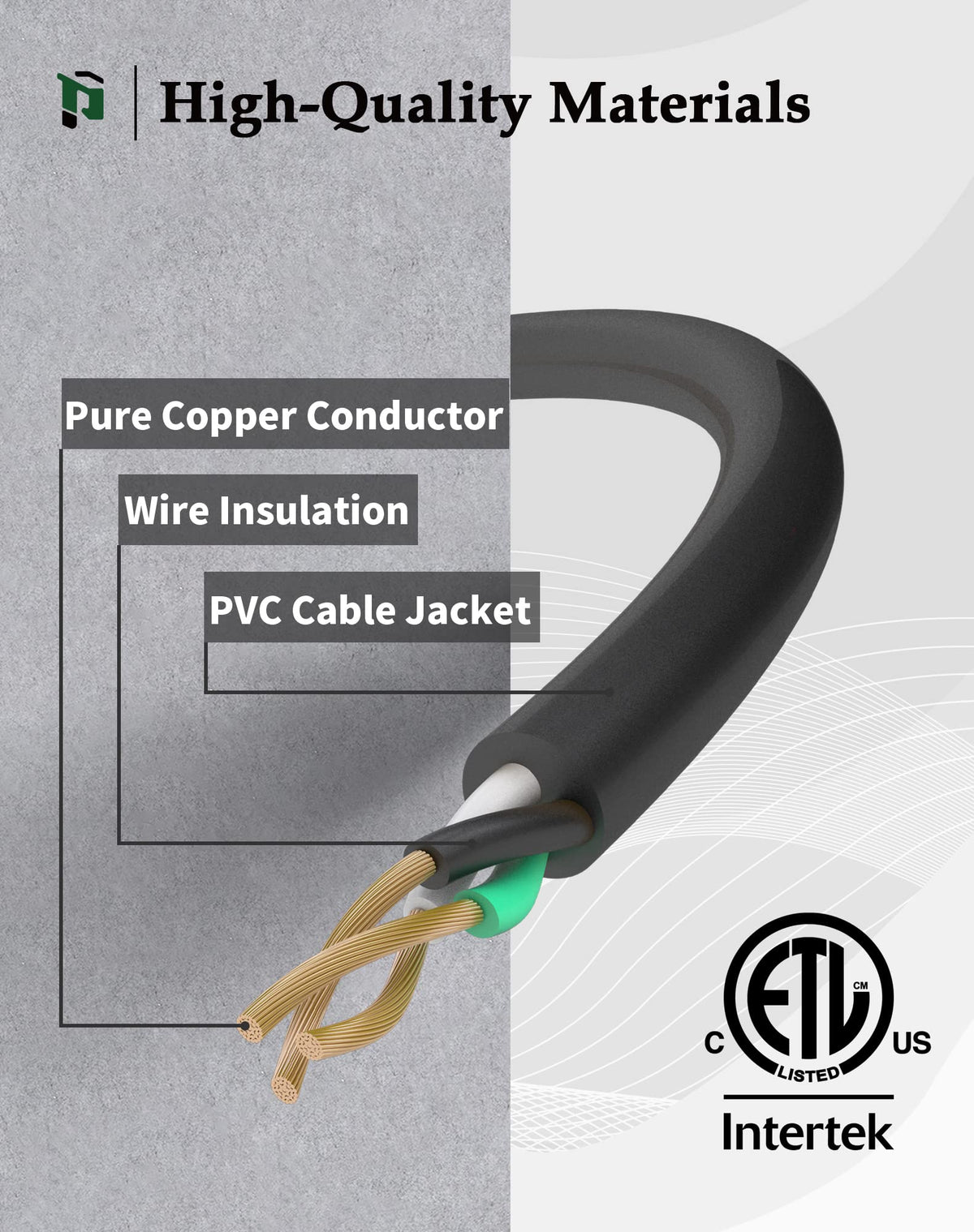 100Ft 12 Gauge Extension Cord with 3-Outlets A672