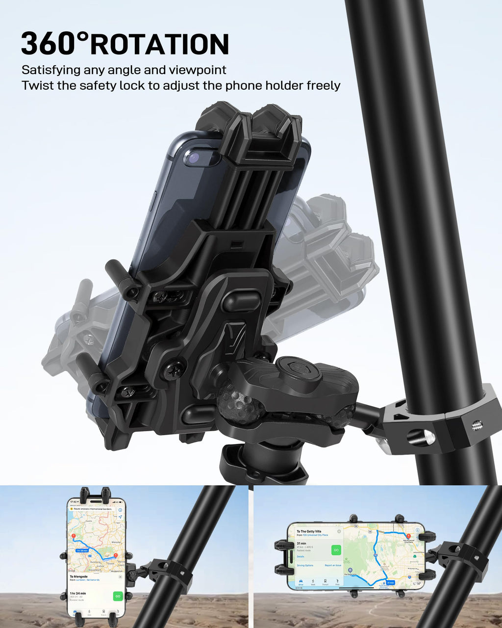 Anti-Theft UTV Phone Mount with Vibration Dampener H6470