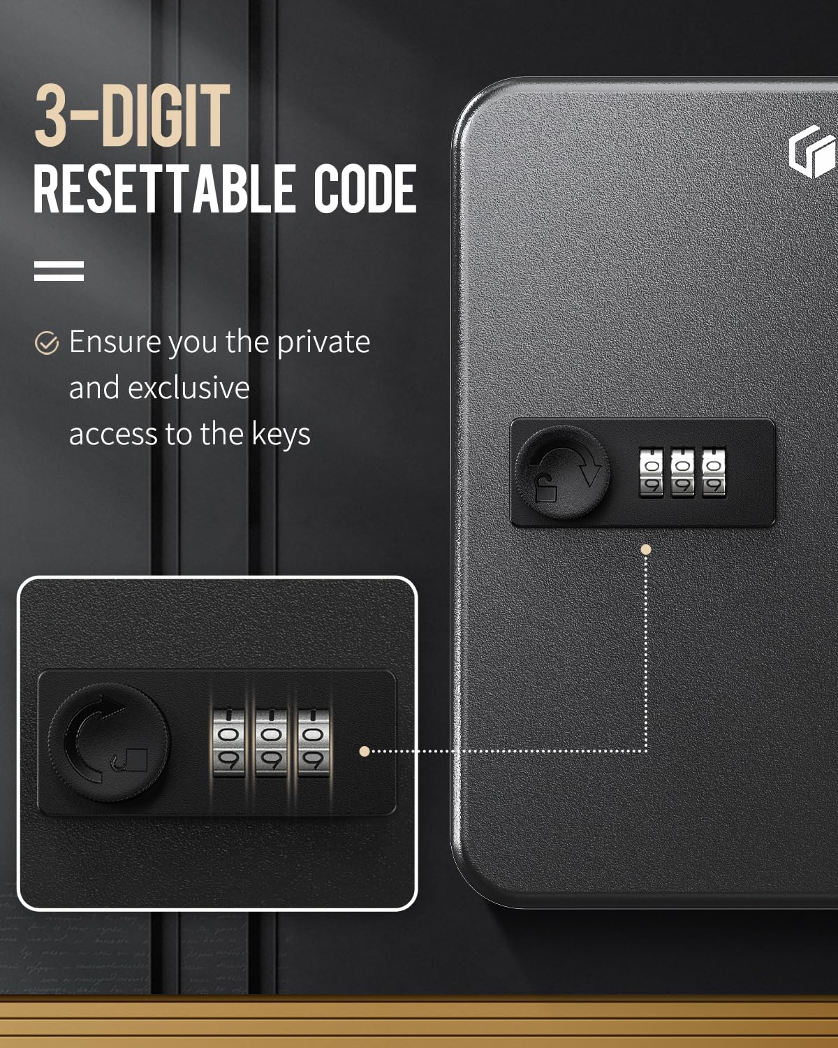 Steel Key Cabinet with Combination Lock O303295