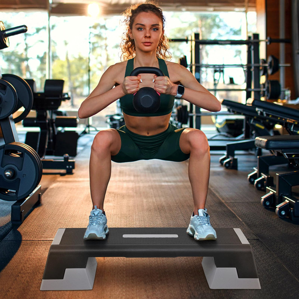 Aerobics Stepper Platform with Stackable Risers K352