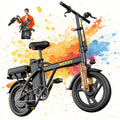 750W Peak Foldable Electric Bike with 48V Removable Battery Z884992