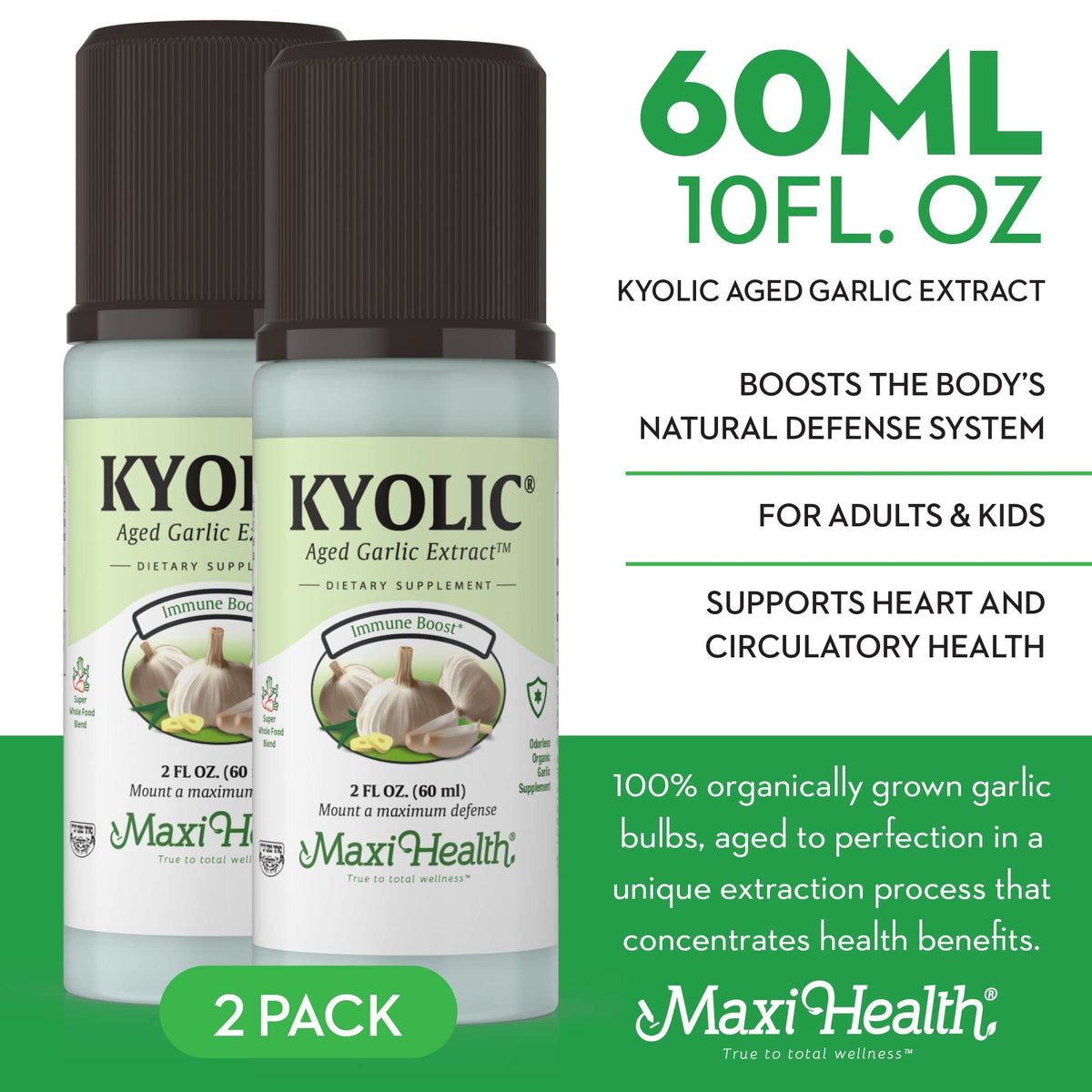 Odorless Aged Garlic Extract Liquid 2 Pack M7740