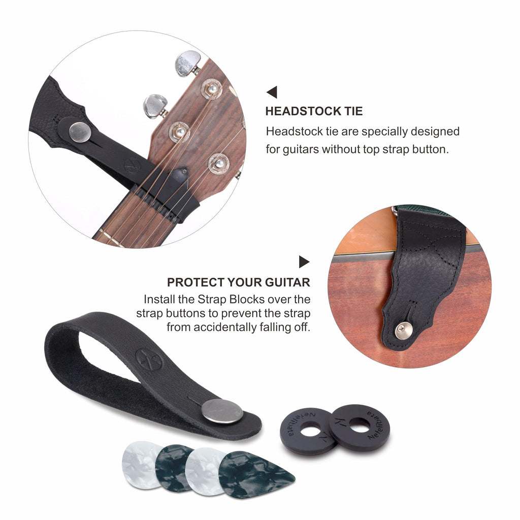 2 Inches Guitar Strap with Leather End H830367