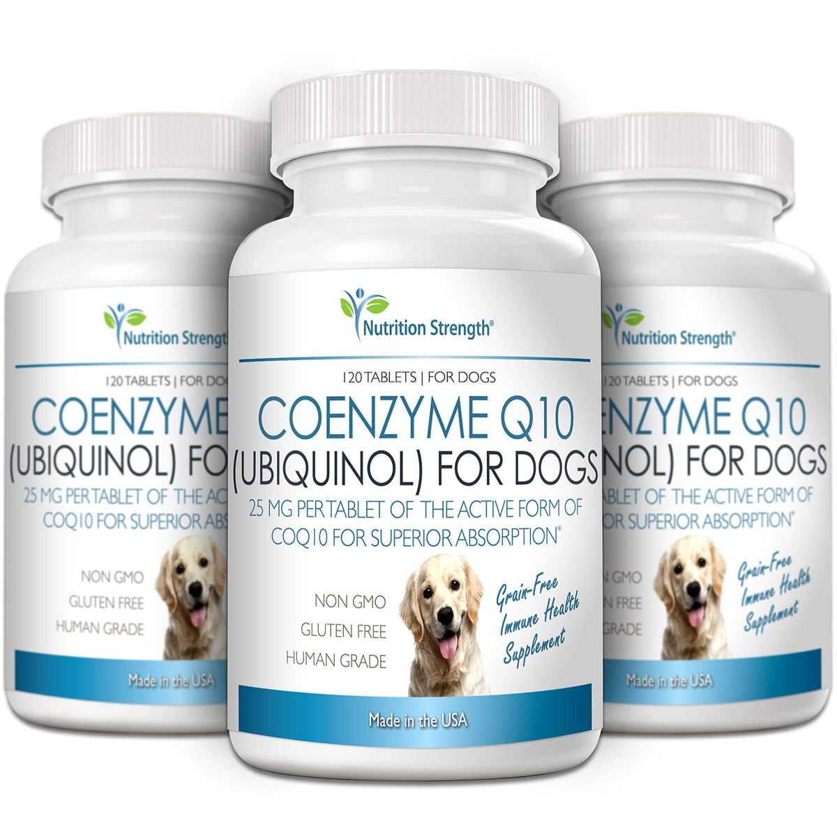 Coenzyme Q10 for Dogs Grain-Free Supplement, 120 Chewable Tablets P188921