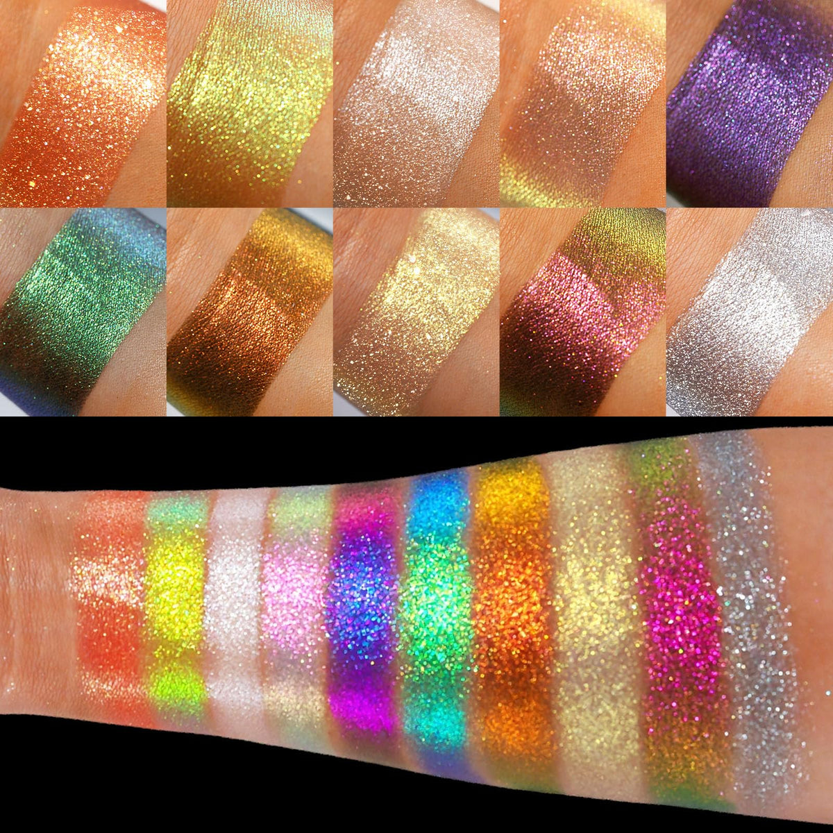 10 Colors Multichrome Shimmer Eyeshadow Palette U729