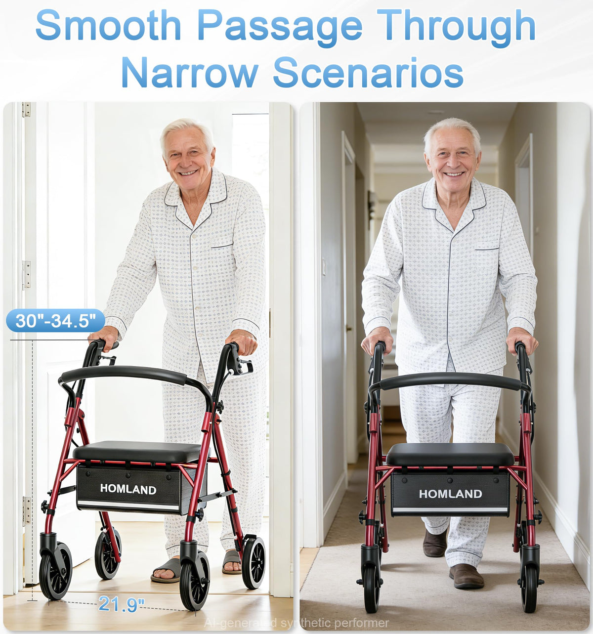 Foldable Walkers with Seat O4535
