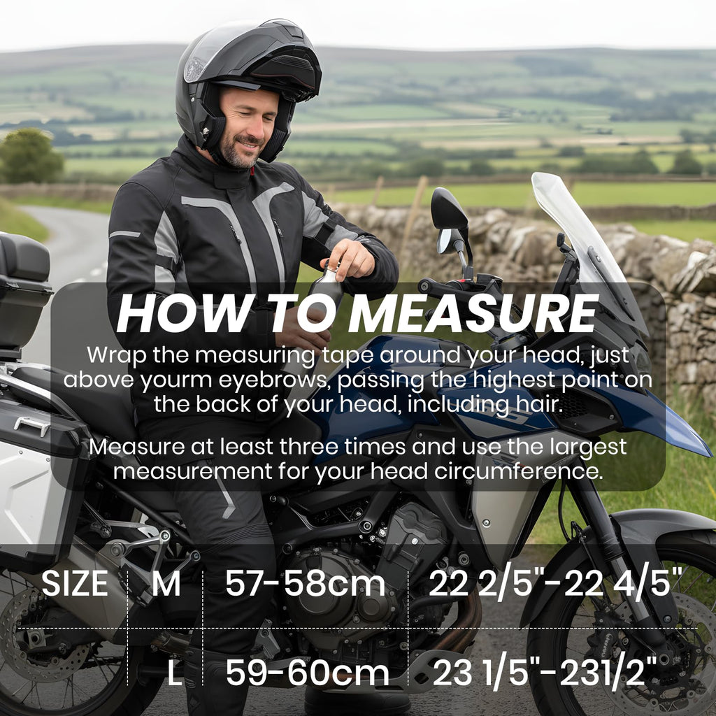 Modular Flip Up Motorcycle Helmet with Dual Visor O73199