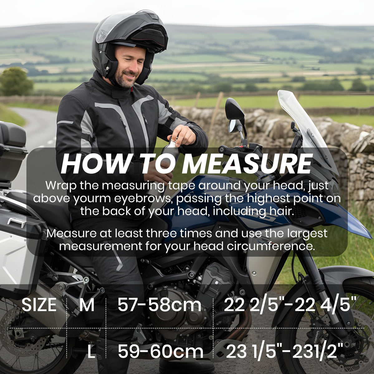 Modular Flip Up Motorcycle Helmet with Dual Visor O73199