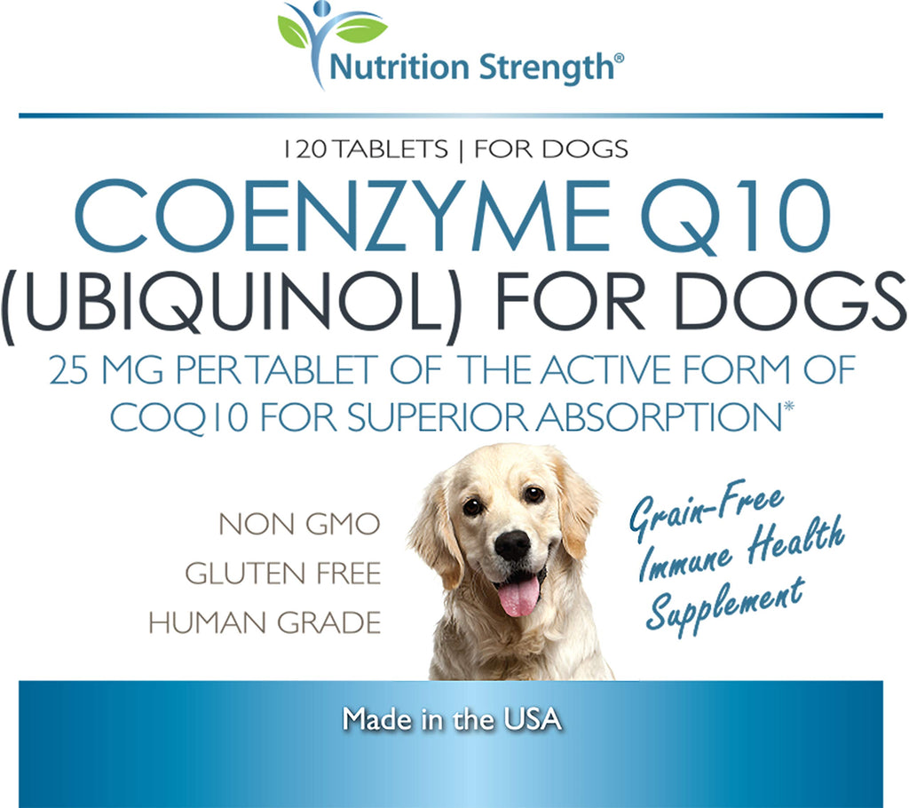 Coenzyme Q10 for Dogs Grain-Free Supplement, 120 Chewable Tablets P188921